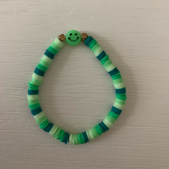 Clay flat beaded bracelet bundle handmade - Picture 2 of 6